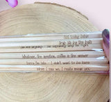 Natural Wood Attitude Pencil Set