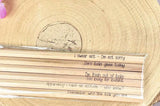 Natural Wood Sweary Pencil Set