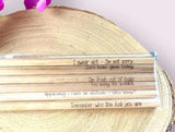 Natural Wood Sweary Pencil Set