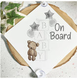 Personalised Baby On Board Car Sign