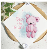 Personalised Baby Bear On Board Sign