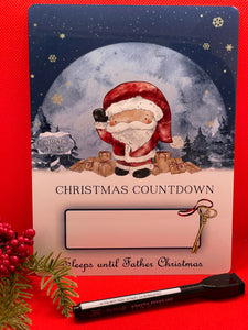 Santa Christmas Countdown Board