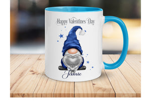 Blue And Silver Valentines Gonk Mug