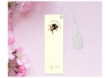 Personalised Floral winged Bee Bookmark