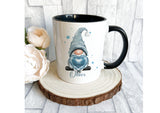 Personalised Blue Grey Valentine Gonk Mug