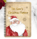 Christmas Vintage Santa Planner, Notebook