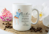 Personalised Mug, Tired Mum Mug, Mug & Coaster Gift Set, Mombie Gift