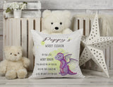 Personalised Children's Dragon Worry Cushion