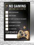 Gaming Chore Reward Board