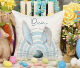 Personalised Easter Bunny Rainbow Cushion