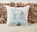 Personalised Easter Bunny Rainbow Cushion