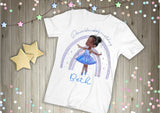 Personalised Childs T-Shirt, Ballerina Rainbow T-Shirt, Rainbow Top, Ballerina Gift