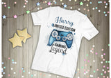 Personalised Childs Gamer T-Shirt, Gamer Gift, Game Controller T-Shirt