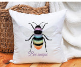 Personalised Mug Gift, Rainbow Bee Mug, Mug & Coaster Gift Set, Bee Gift