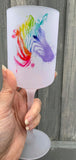 Personalised Rainbow Zebra Notebook gift, Positivity Notebook