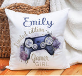 Gamer Girl Cushion Gift