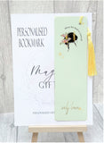 Personalised Floral winged Bee Bookmark