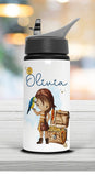 Personalised Children's Pirate Water Bottle , Pirate Boy , Pirate Girl, Pirate Gift, School Bottle