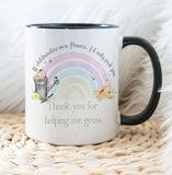 Personalised Childminder Rainbow  Mug, Thank You Gift, Childcare Leaving Gift, Childminder Thank You