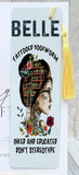 Personalised  Bookmark, Nerdy Book Girl Bookmark, Inked Bookworm