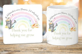 Personalised Childminder Rainbow  Mug, Thank You Gift