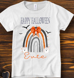 Personalised Children's Halloween T-shirt, Halloween Rainbow T-shirt, Trick Or Treat T-shirt, Halloween Gift