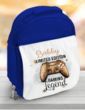 Personalised Gemer Children's  Insulated Lunch Bag, Game Controller Lunch Bag, Gamer Gift