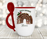 Christmas Pudding Rainbow Mug