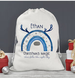 Reindeer Rainbow Christmas Sack