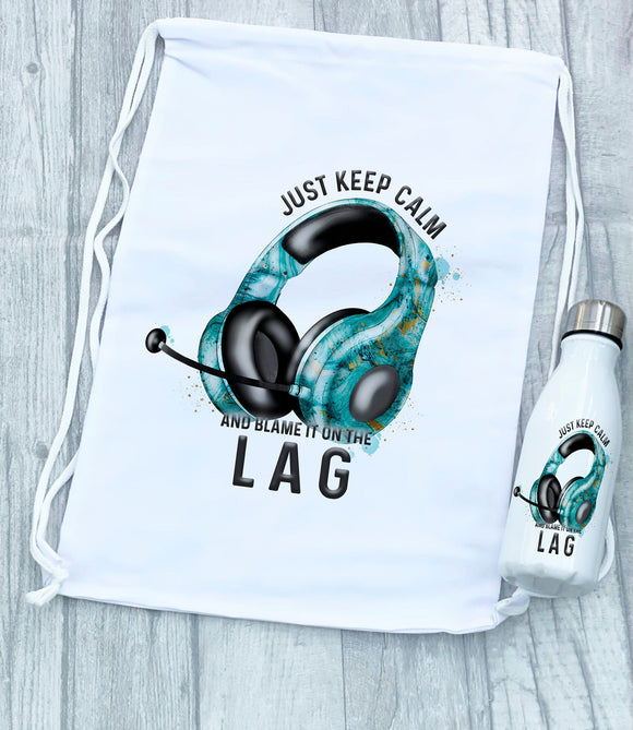 Personalised Gamer Bag, Children's  Swim Bag, Headset  Bag , P.e Bag, Gym Bag, Gamer Gift