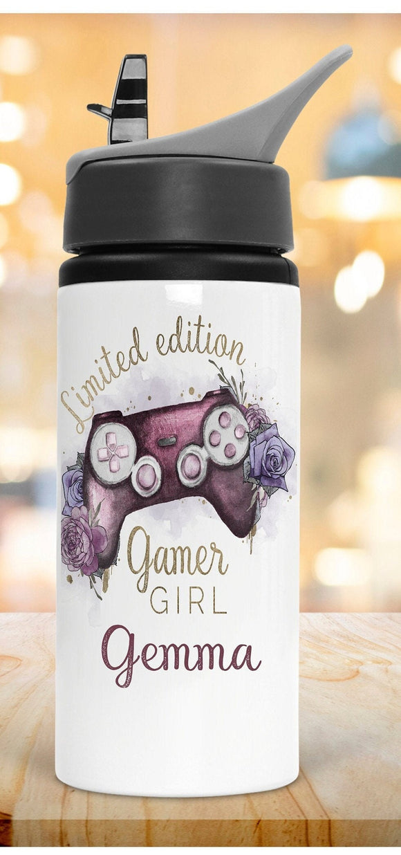 Personalised  Game Controller Water Bottle