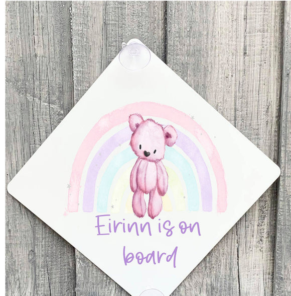 Personalised  Baby On Board  Sign