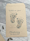 Personalised Baby On Board Sign, Lilac Floral footprint, Blue Floral Footprint, Car Sign