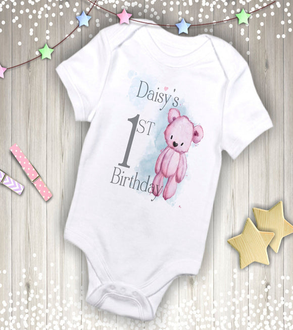 Personalised Baby's 1st Birthday Vest, Baby Vest, Baby's First Birthday