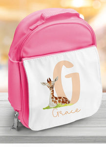 Personalised Childrens Insulated Lunch Bag, Safari Animal  Bag, Safari Gift