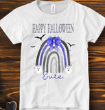Personalised Children's Halloween T-shirt, Halloween Rainbow T-shirt, Trick Or Treat T-shirt, Halloween Gift