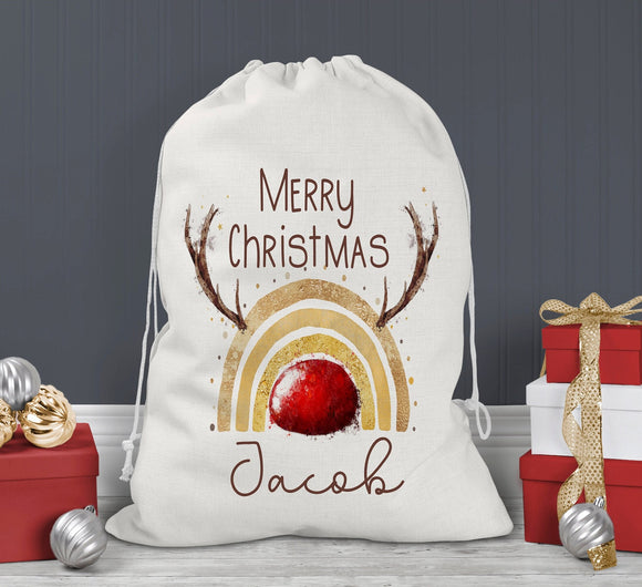 Christmas Reindeer Gift Sack