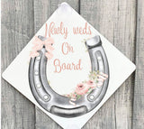 Personalised Just Married Car Sign, Vintage Wedding Car Sign, Just Married Sign, Wedding Gift