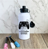 Personalised Game Controller Water Bottle