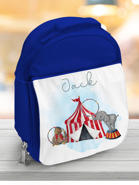 Personalised Children's Insulated Lunch Bag, Circus Lunch Bag, Circus Gift