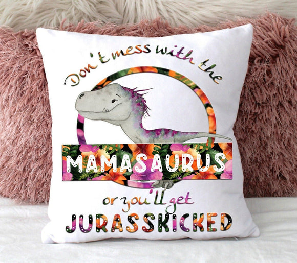 Mother Dinosaur Cushion Gift