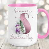 Christmas Snowman Initial Mug