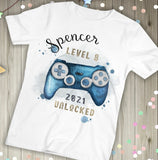Personalised Gamer Birthday T-shirt, Gamer Gift, Birthday Gift, Game Controller T-Shirt