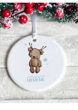 Reindeer Bear Ceramic Decoration
