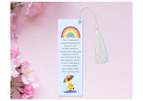 Personalised Rainbow Umbrella  Duck Bookmark